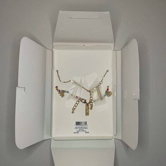 INC International Concepts Evil Eye Mixed Bead and Charms 2 Pc Bracelet Set - Picture 14 of 15